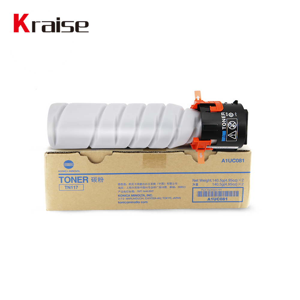 Kraise brand high quality toner cartridge TN117 black toner for use in Konica Minolta Bizhub164 184 7718