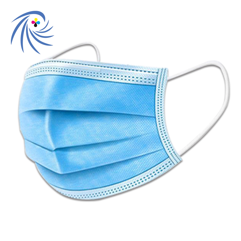 3-Ply Face Protector Earloop Sanitary Masks for Offices-Pack of 20pcs and Outdoor Blue face mask